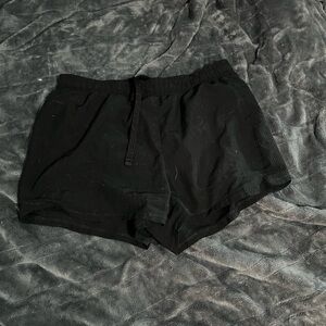 black womens athletic shorts